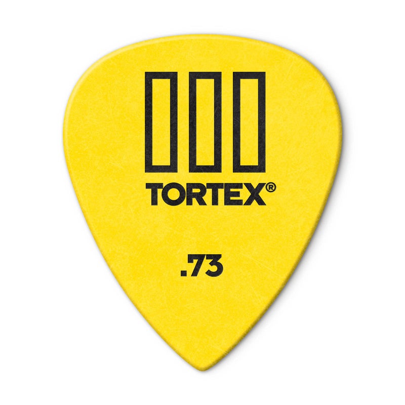 DUNLOP Jim Dunlop Tortex TIII .73mm Yellow Guitar Picks - 12 Pack - Image 1